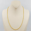 21K 50cm Spiga Thin Chain Made of 21K Yellow Gold by Saeed Jewelry-26897