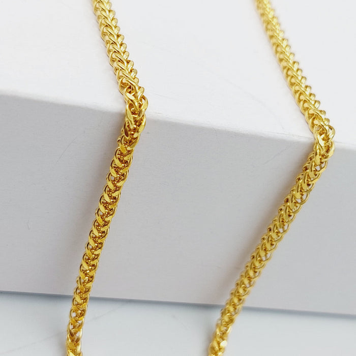 21K 50cm Spiga Thin Chain Made of 21K Yellow Gold by Saeed Jewelry-26897