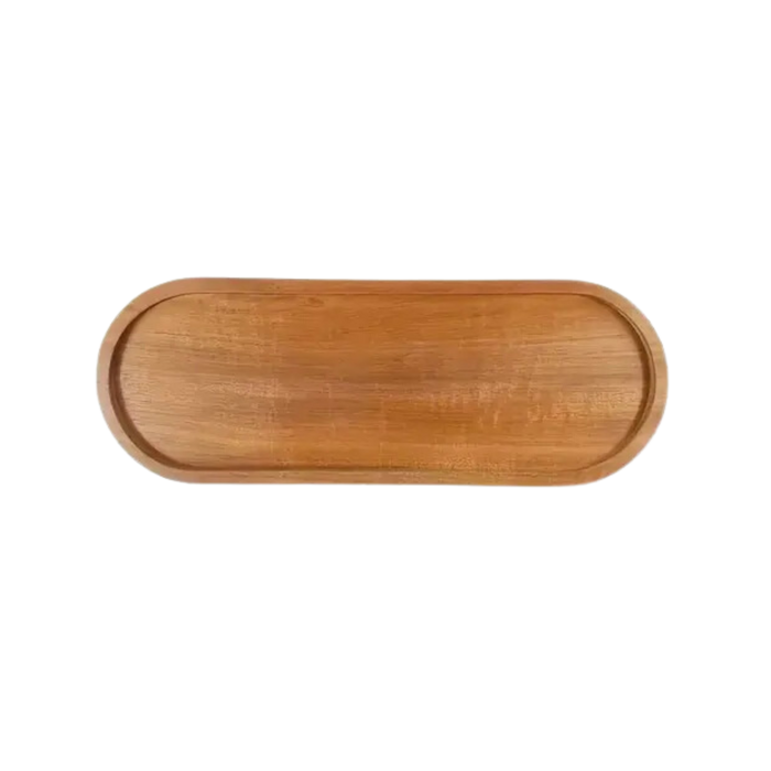 Acacia Wood Oval Tray