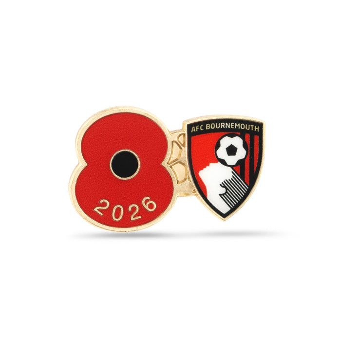 AFC Bournemouth Poppy Football Pin 2026