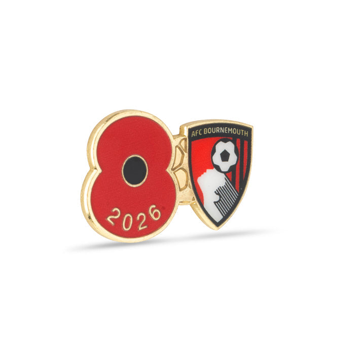 AFC Bournemouth Poppy Football Pin 2026