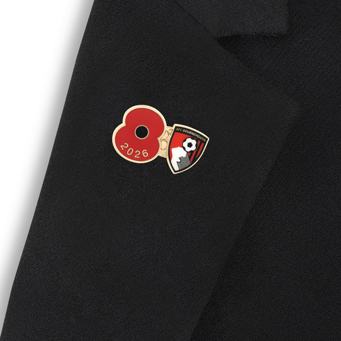 AFC Bournemouth Poppy Football Pin 2026