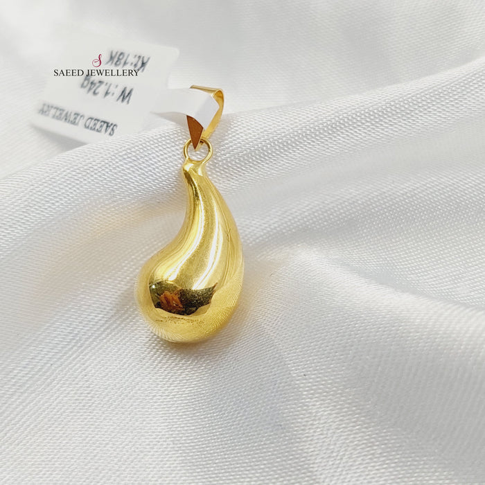 18KK تعليقة لوزة-مجوهرات الشيخ سعيد-Saeed Jewelry