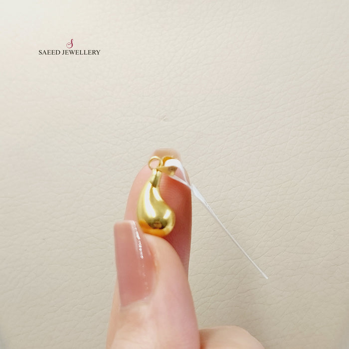 18KK تعليقة لوزة-مجوهرات الشيخ سعيد-Saeed Jewelry