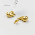 18K حلق برغي لوزة-مجوهرات الشيخ سعيد-Saeed Jewelry