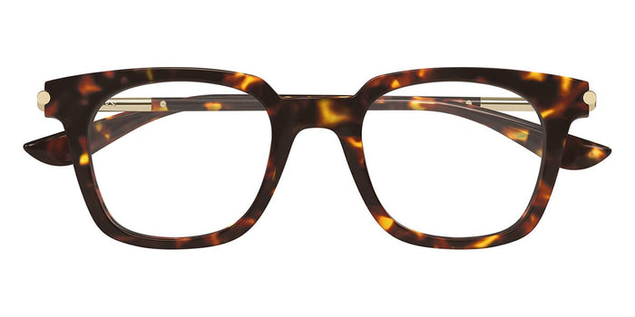 Alexander Mcqueen AM0521O#colour_shiny-dark-havana-and-gold