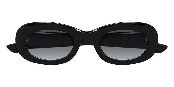Alexander McQueen AM0527SA #colour_shiny black/grey gradient with light mirror