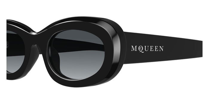 Alexander McQueen AM0527SA #colour_shiny black/grey gradient with light mirror