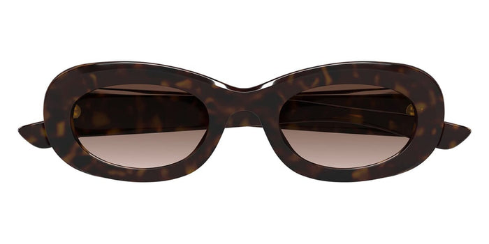 Alexander McQueen AM0527SA #colour_shiny dark havana/light brown