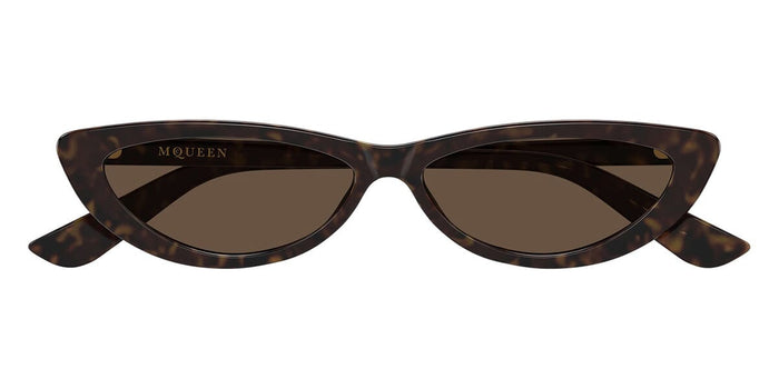 Alexander Mcqueen AM0535S#colour_shiny-dark-havana-brown-with-light-mirror