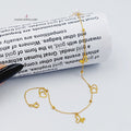 21K Gold Anklet by Saeed Jewelry - Image 1