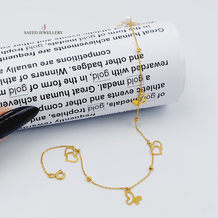 21K Gold Anklet by Saeed Jewelry - Image 1