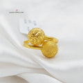 Antique Ring Made Of 21K Yellow Gold by Saeed Jewelry-27497