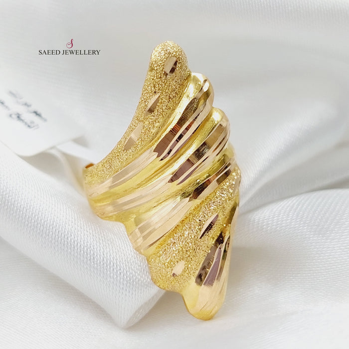 Antique Ring Made Of 21K Yellow Gold by Saeed Jewelry-27487