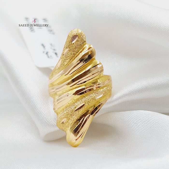 Antique Ring Made Of 21K Yellow Gold by Saeed Jewelry-27487