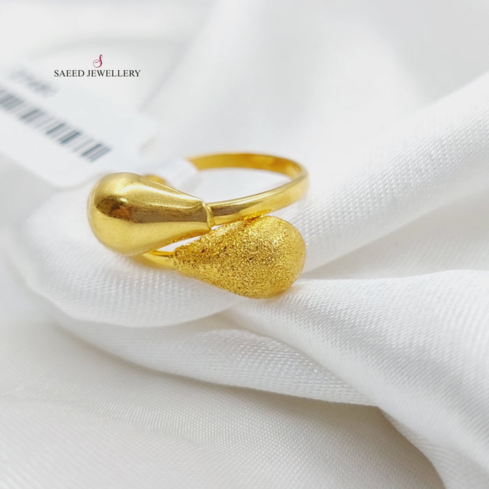Antique Ring Made Of 21K Yellow Gold by Saeed Jewelry-27480