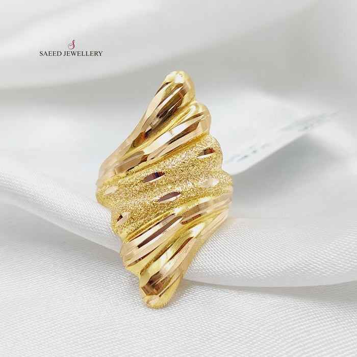 Antique Ring Made Of 21K Yellow Gold by Saeed Jewelry-27479