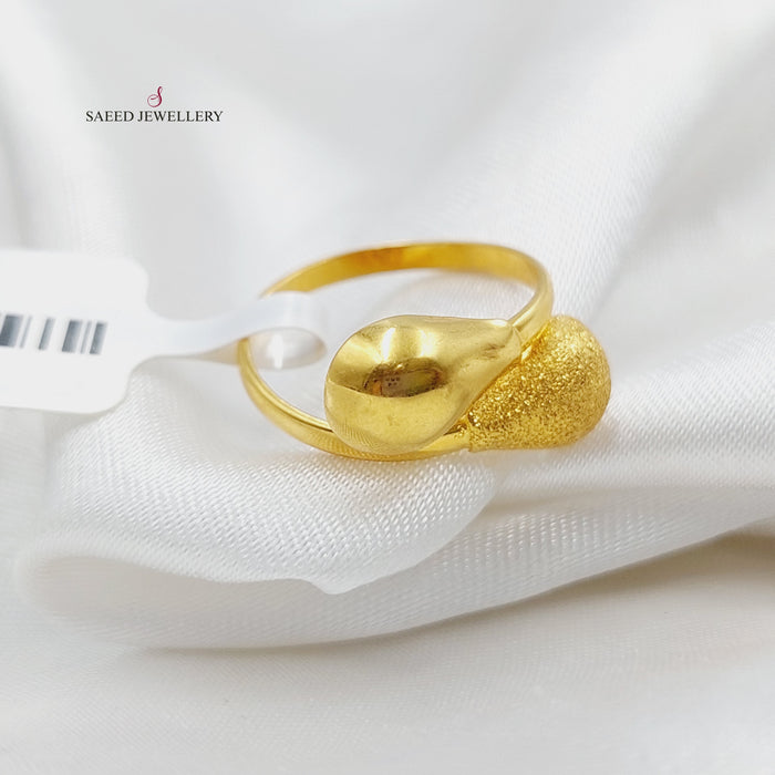 Antique Ring Made Of 21K Yellow Gold by Saeed Jewelry-27480
