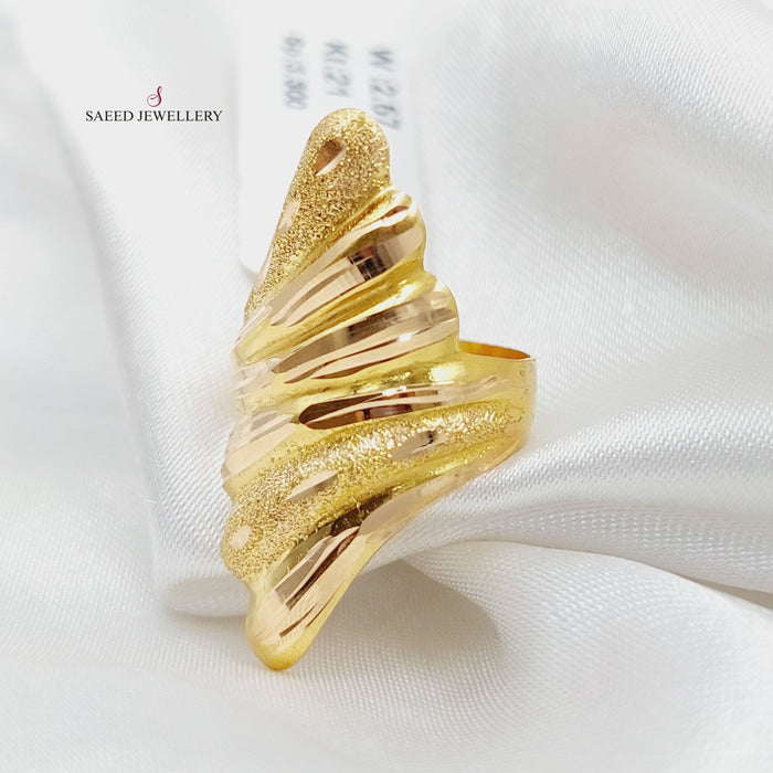 Antique Ring Made Of 21K Yellow Gold by Saeed Jewelry-27487
