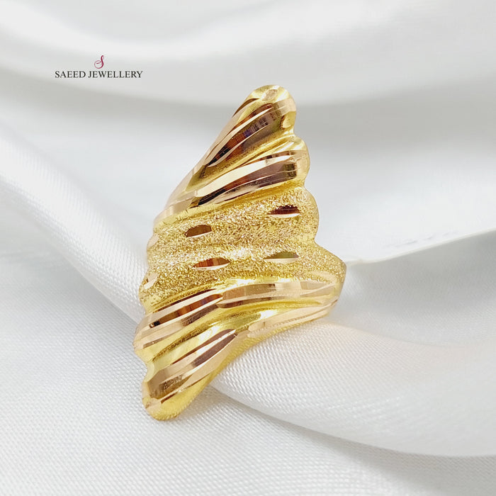 Antique Ring Made Of 21K Yellow Gold by Saeed Jewelry-27479