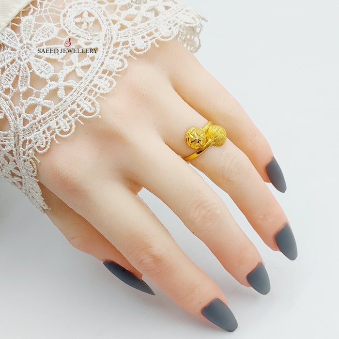 Antique Ring Made Of 21K Yellow Gold by Saeed Jewelry-27497