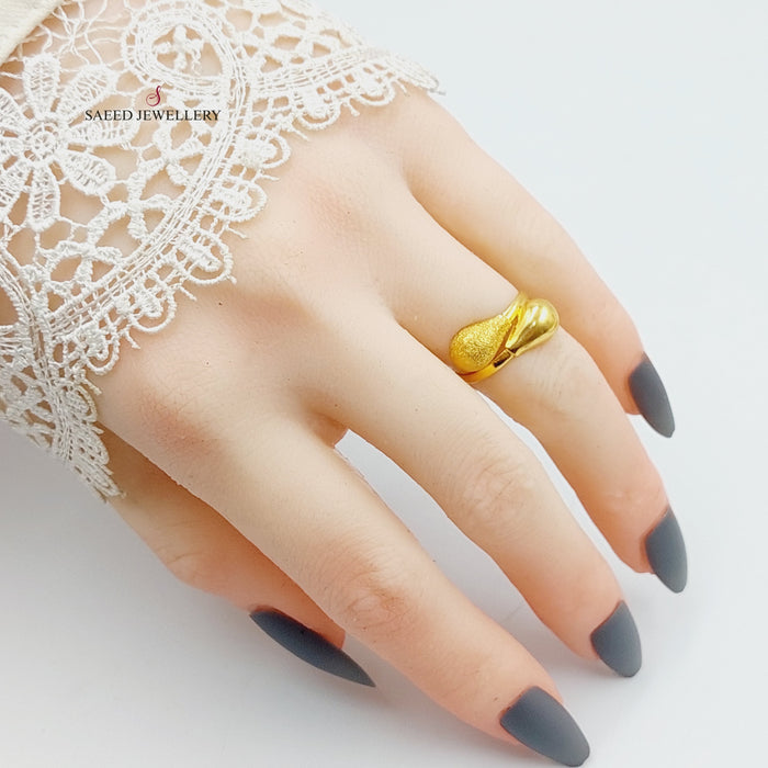 Antique Ring Made Of 21K Yellow Gold by Saeed Jewelry-27480