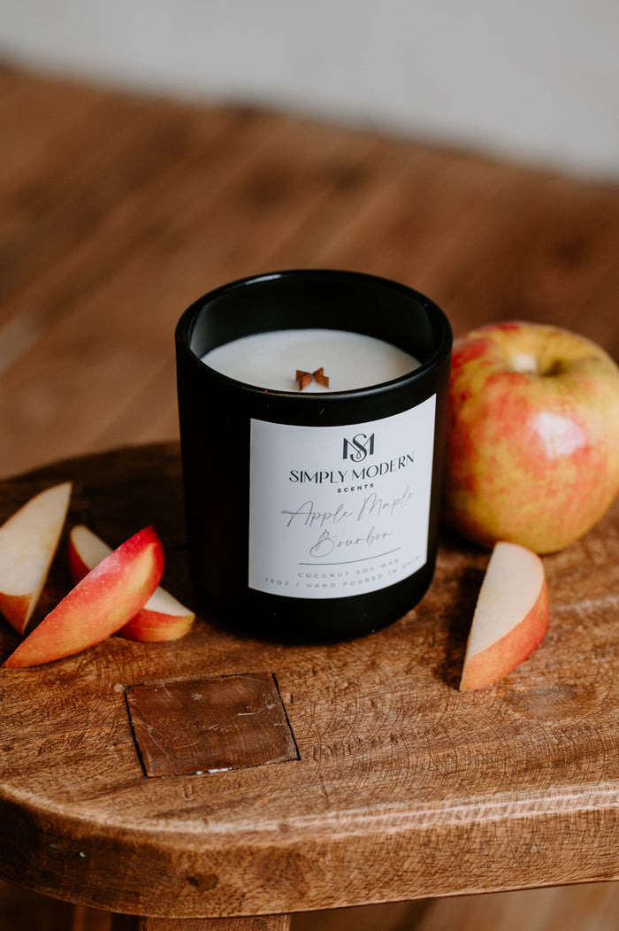 Apple Maple Bourbon Wood-Wick Candle