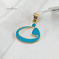 18K Arabic Letter Pendant Made of 18K Yellow Gold by Saeed Jewelry-27204