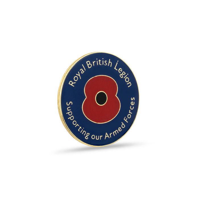 Armed Forces Day Poppy Lapel Pin