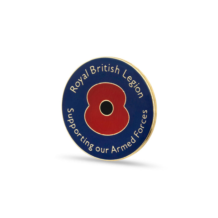 Armed Forces Day Poppy Lapel Pin