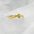 Arrow Ring Made Of 21K Yellow Gold by Saeed Jewelry-27707