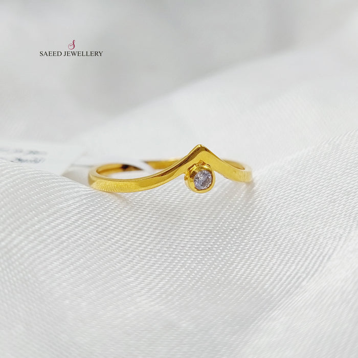 Arrow Ring Made Of 21K Yellow Gold by Saeed Jewelry-27707