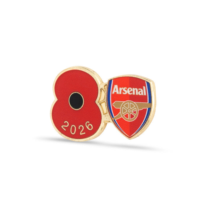 Arsenal Poppy Football Pin 2026
