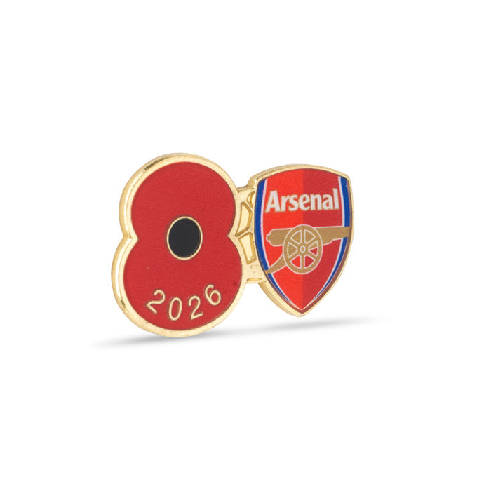 Arsenal Poppy Football Pin 2026