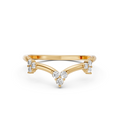 Aurora Multi Cluster Round Lab Grown Diamond Bypass Ring