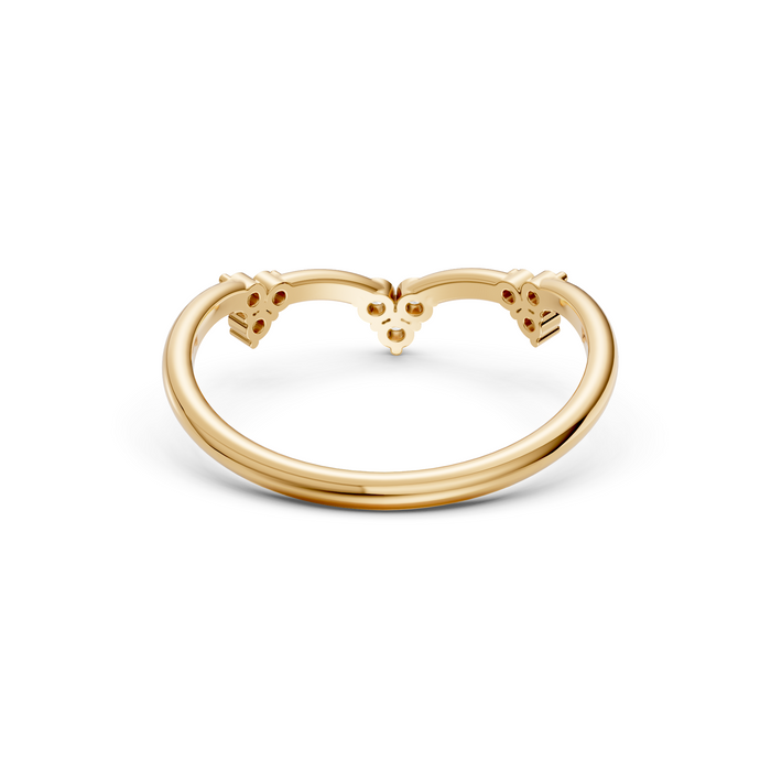 Aurora Multi Cluster Round Lab Grown Diamond Bypass Ring