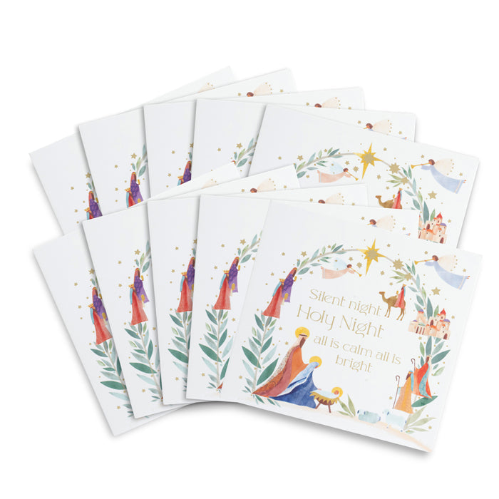 Away in a Manger Christmas Cards - Pack of 10