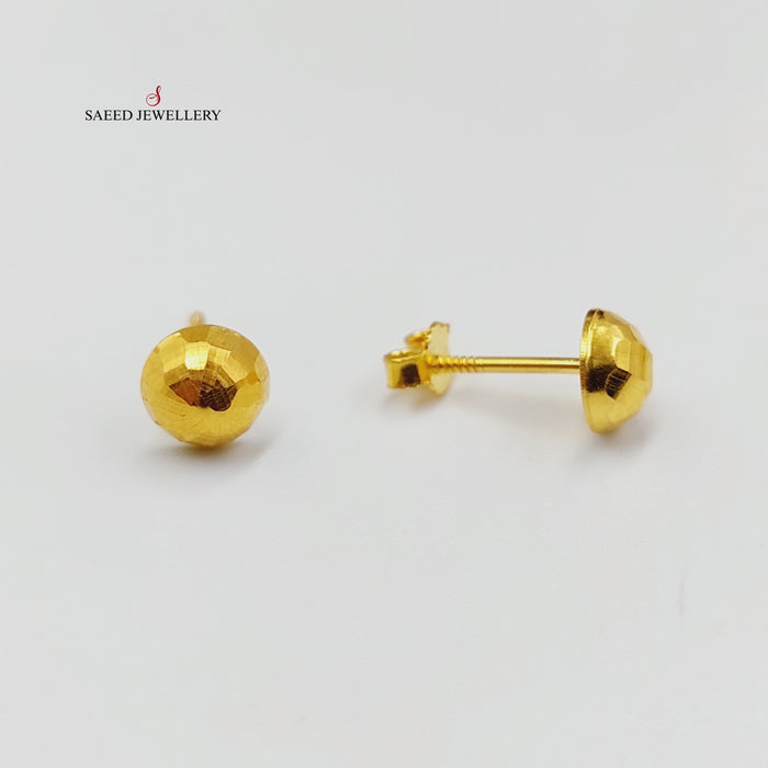 Balls Earrings  Made Of 18K Yellow Gold by Saeed Jewelry-29310