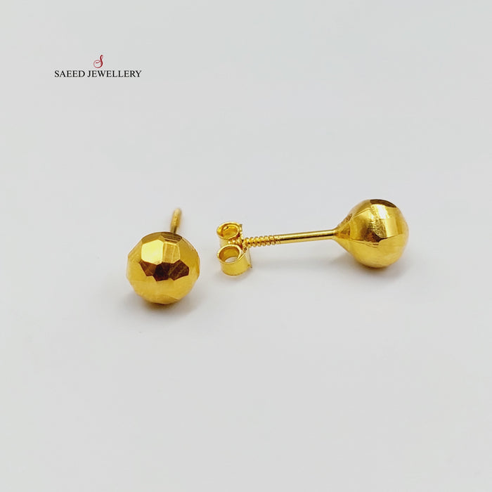 Balls Earrings  Made Of 18K Yellow Gold by Saeed Jewelry-29309