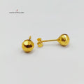 Balls Earrings  Made Of 18K Yellow Gold by Saeed Jewelry-29307