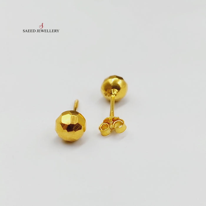 Balls Earrings  Made Of 18K Yellow Gold by Saeed Jewelry-29307