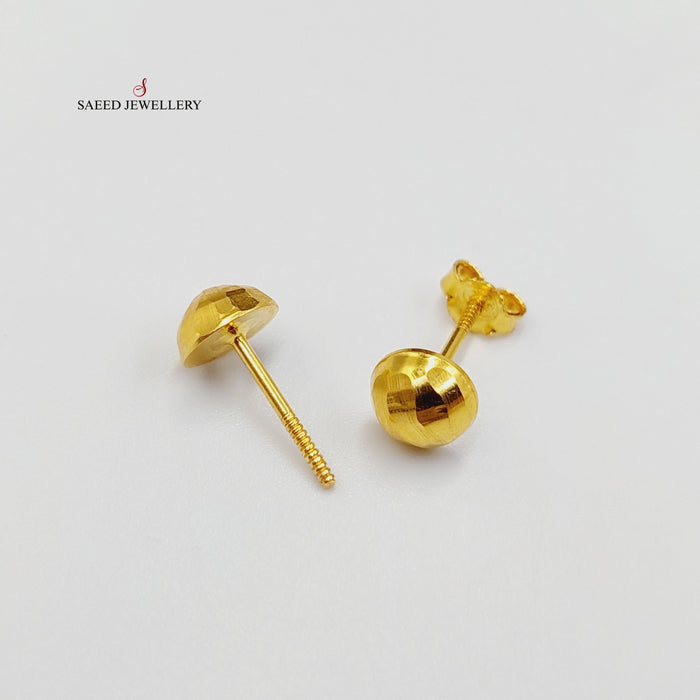 Balls Earrings  Made Of 18K Yellow Gold by Saeed Jewelry-29310