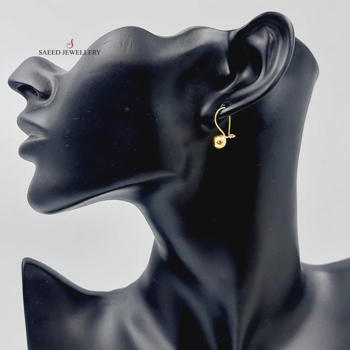 Balls Earrings Made Of 21K Yellow Gold by Saeed Jewelry-28121
