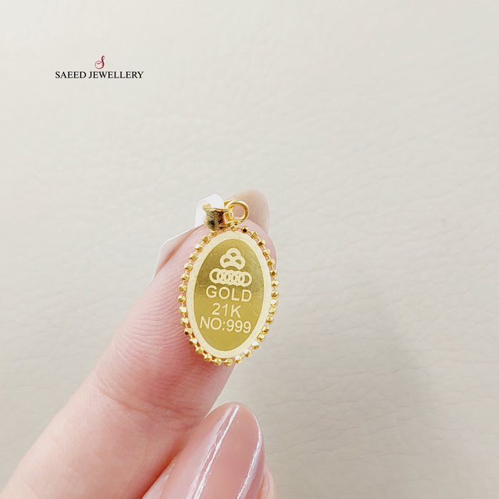 21K تعليقة طابات-مجوهرات الشيخ سعيد-Saeed Jewelry