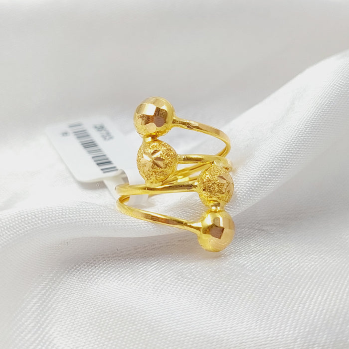 Balls Ring  Made Of 21K Yellow Gold by Saeed Jewelry-28733