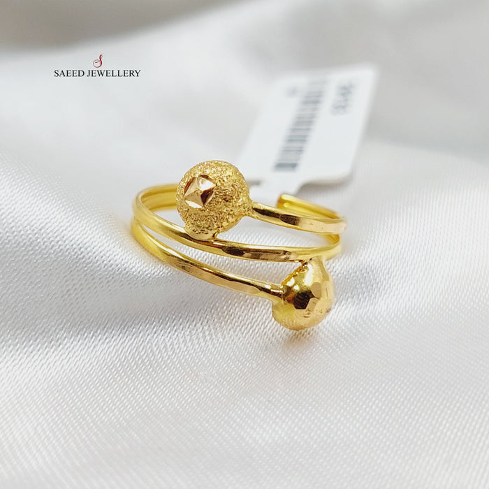 Balls Ring  Made Of 21K Yellow Gold by Saeed Jewelry-29133