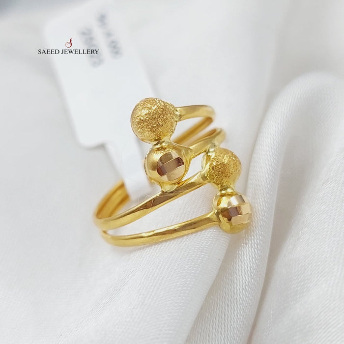 Balls Ring  Made Of 21K Yellow Gold by Saeed Jewelry-29129