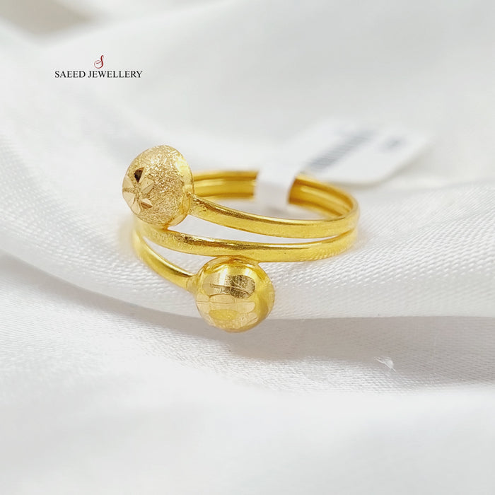 Balls Ring  Made Of 21K Yellow Gold by Saeed Jewelry-29063