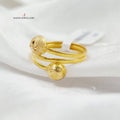 Balls Ring  Made Of 21K Yellow Gold by Saeed Jewelry-29063