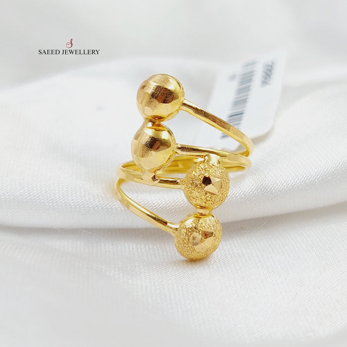 Balls Ring  Made Of 21K Yellow Gold by Saeed Jewelry-28864